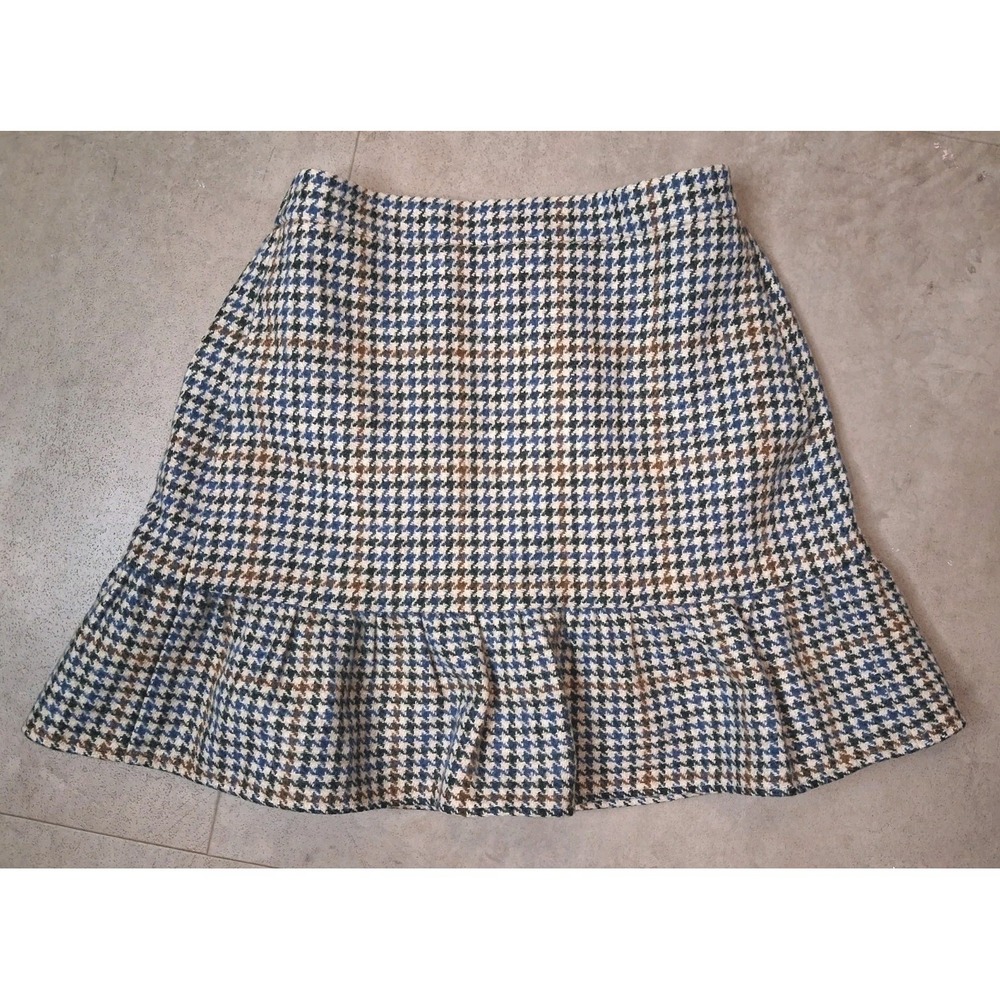 J Crew Short Wool Plaid Skirt Womens Size 2 Fall Winter Girly - Picture 2 of 12